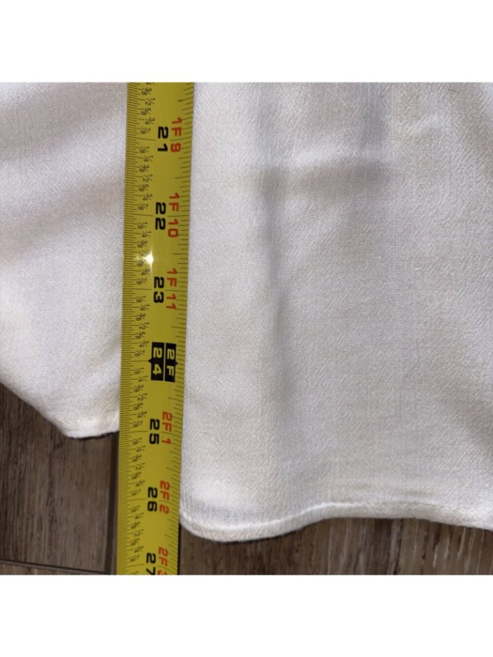 Elan Womens “LG” White Summer  Boho Pool or Beach Pants w/side Ties & Pockets - Picture 7 of 7